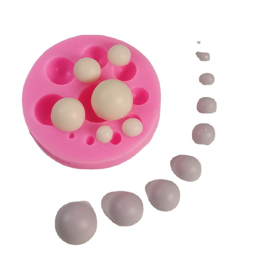 Молд силиконовый Полусферы диаметр 68 мм розовый Киев - изображение 5