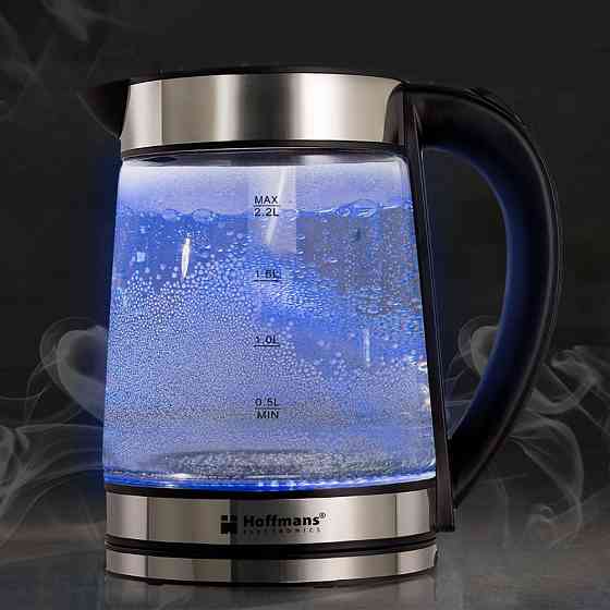 Електричний чайник з підсвічуванням 2,2л,1800Вт,Hoffmans HM-2515 SBR Київ