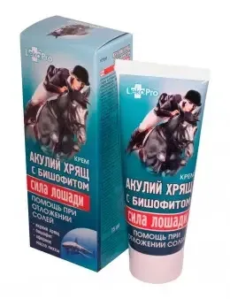 Сила коня Акулячий хрящ із бішофітом крем по 75 мл у тубах Київ