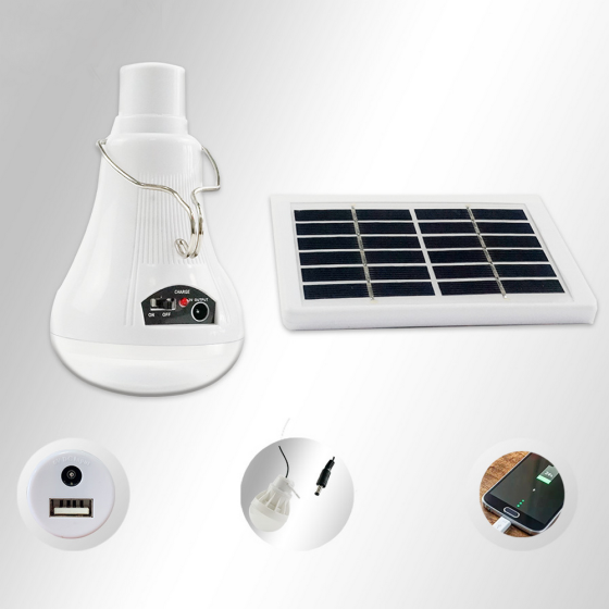 Акумуляторна лампочка 3в1,10Вт,1800мАг,CL-508 + Сонячна панель + Міні-лампа SBR Київ