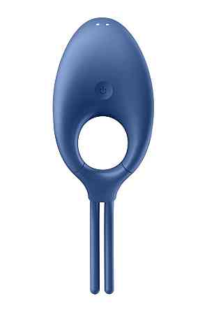 Ерекційне віброкільце-ласо Satisfyer Swordsman Blue, міцна фіксація, 10 режимів, потужний мотор Sex Aura Київ