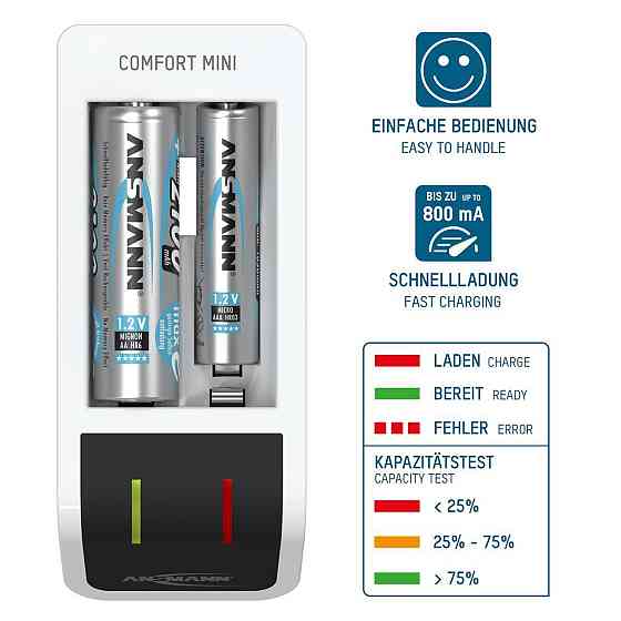 Зарядний пристрій Ansmann Comfort Mini (1001-0091) - Харків
