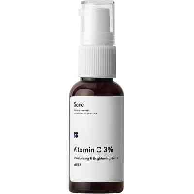 Сыворотка для лица Sane Vitamic C 3% Moisturizing & Brightening С витамином С 30 мл (4820266830489) Винница