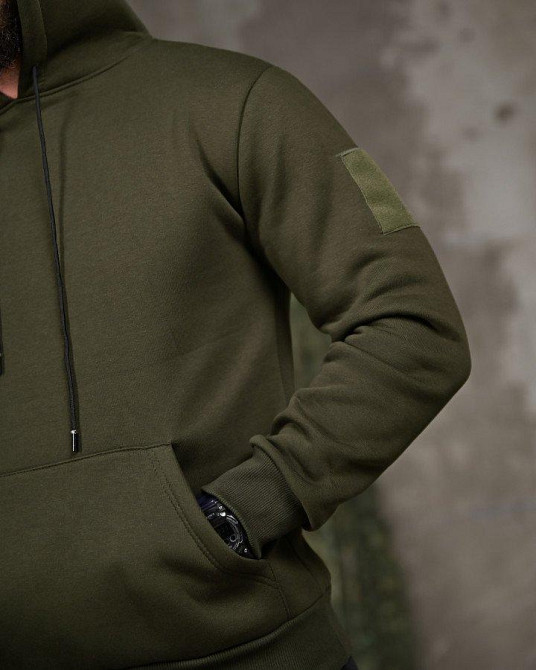 Мілітарі худі на флісі GENESIS Valhalla oliva ПП8141 Одеса - фото 6