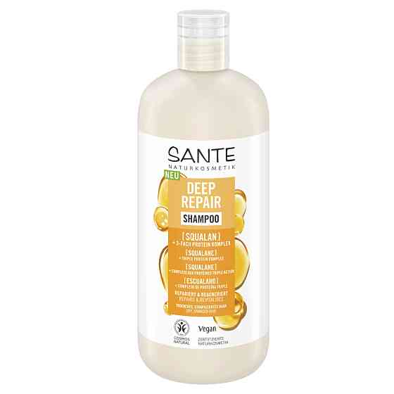 БІО-Шампунь Deep Repair для відновлення сухого пошкодженого волосся зі Скваланом SANTE 500 мл Київ