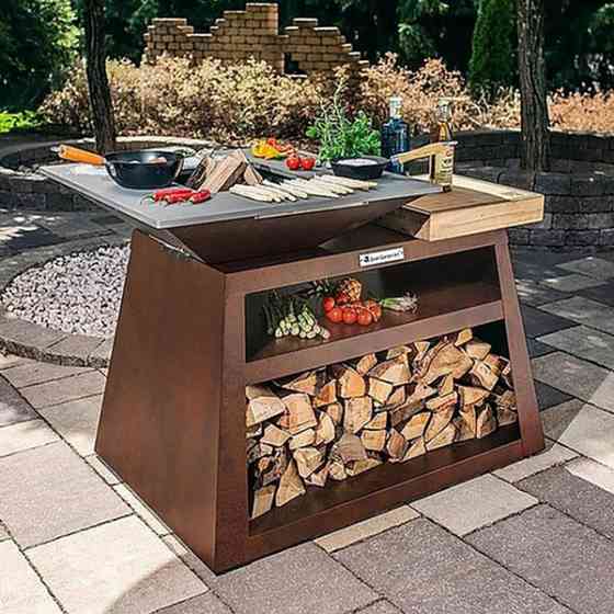 Гриль-Очаг Quan Medium Island, коричневий QN90048 Код: 007964 Ровно