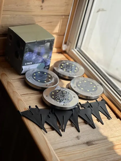 Садовый уличный светодиодный фонарь-подсветка на солнечной батарее 4шт Solar Pathway Lights Коломия - фото 4