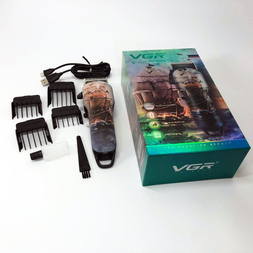 Електрична машинка для стрижки потужна VGR V-690, Машинка для стрижки волосся професійна SQ-10 Івано-Франківськ - фото 6