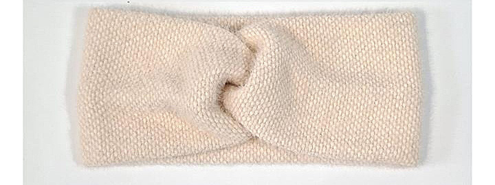 Пов'язка жіноча тепла ангорка бежева Київ - фото 1