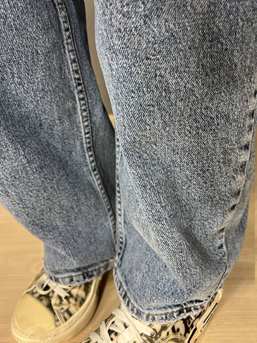 Джинсы женские SESSANTA 8403 skater jeans широкие бананы косые карманы высокая посадка стрейчевые св Одесса - изображение 5