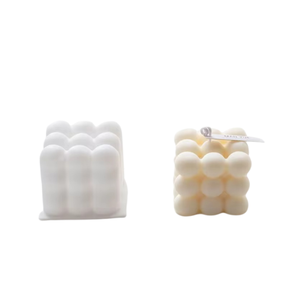 Силиконовая форма для изготовления свечей 6.5 x 6.5 x 6.5 cм 