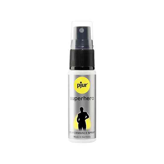 Пролонгирующий спрей pjur Superhero Spray 20 мл, впитывается в кожу, натуральные компоненты Sex Aura Киев