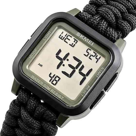 Годинник чоловічий водостійкий тактичний Skmei Chess Paracord (2 ремінці) Вінниця