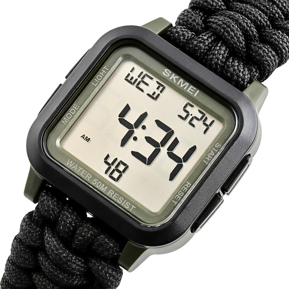 Годинник чоловічий водостійкий тактичний Skmei Chess Paracord (2 ремінці) Вінниця - фото 2