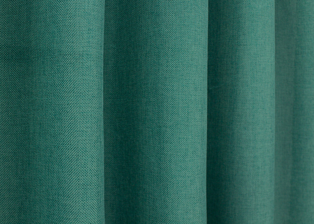 Комплект коротких штор VR-Textil Лен Мешковина № 111ш Бирюзовый 130х170 см 2 шт (35-0220) Киев - изображение 6