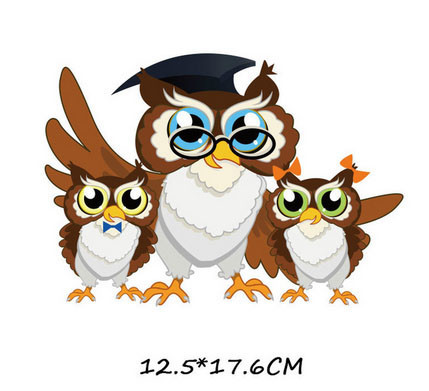 Термонаклейка для детской одежды Совы Киев - изображение 1