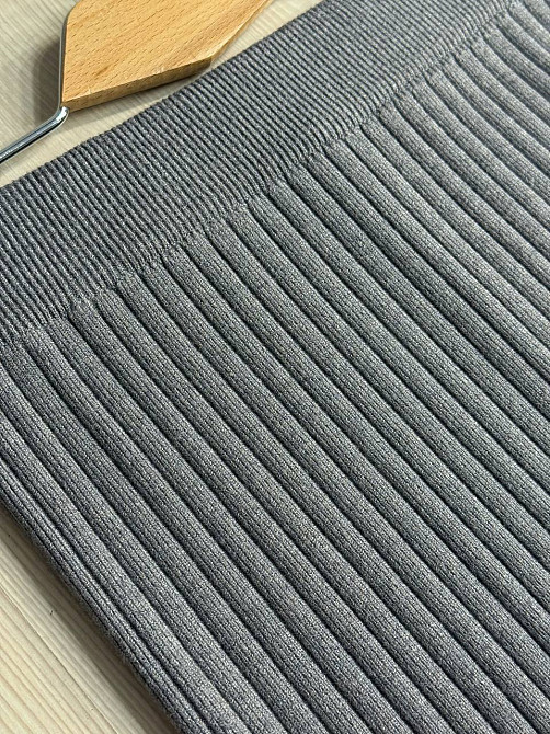 Спідниця жіноча My fashion 478-123-70 в'язана в рубчик середньої довжини з розрізом , сірий, one size Київ - фото 7