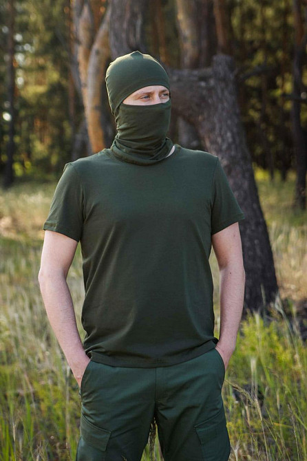 Футболка хаки кулир тактическая легкая качественная летняя классическая футболка для ВСУ     WAR Львов - изображение 2