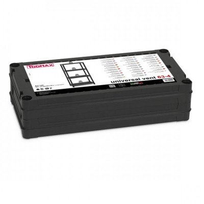 Стеллаж Plastmeccanica Universal Vent пластиковый 4 полки 60х30х138 см черный (5136) Винница - изображение 6