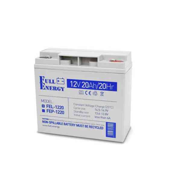 Акумуляторна батарея Full Energy FEL-1220 12 V 20 AH GEL Сірий Харьков
