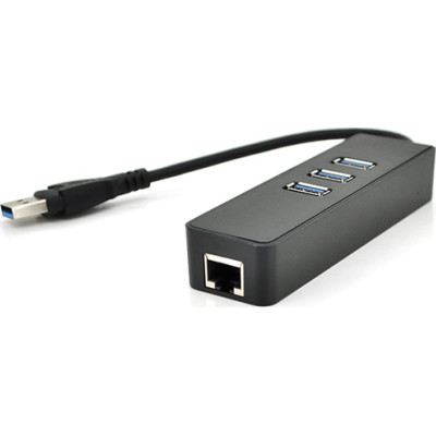 Концентратор Voltronic USB 3.0 to 3xUSB + Ethernet black (YT-3H3+1) Винница - изображение 1