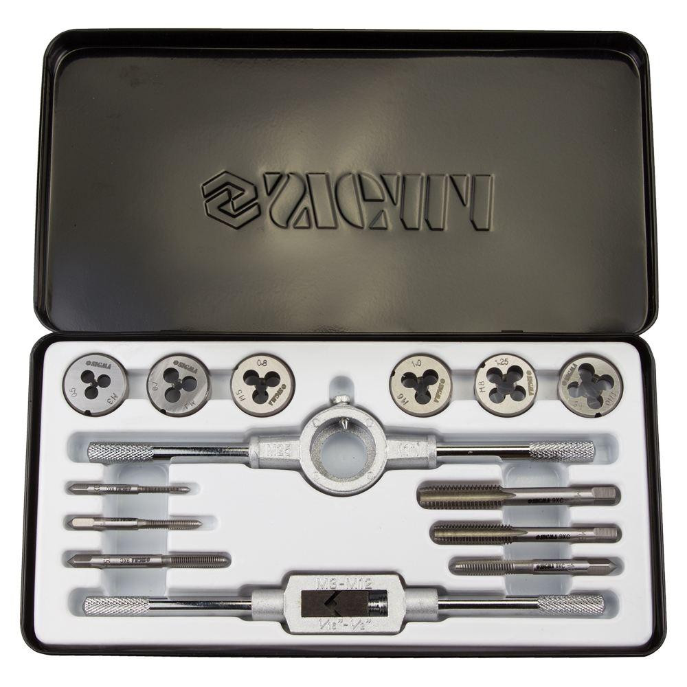 Набір плашок і позначників 14 предметів (металевий кейс) SIGMA (1643071) Київ - фото 3