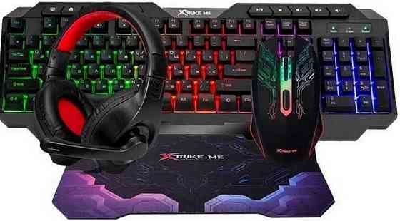 Игровой набор 4-в-1 XTRIKE ME CMX-415 UA | Клавиатура с UA раскладкой. Харьков