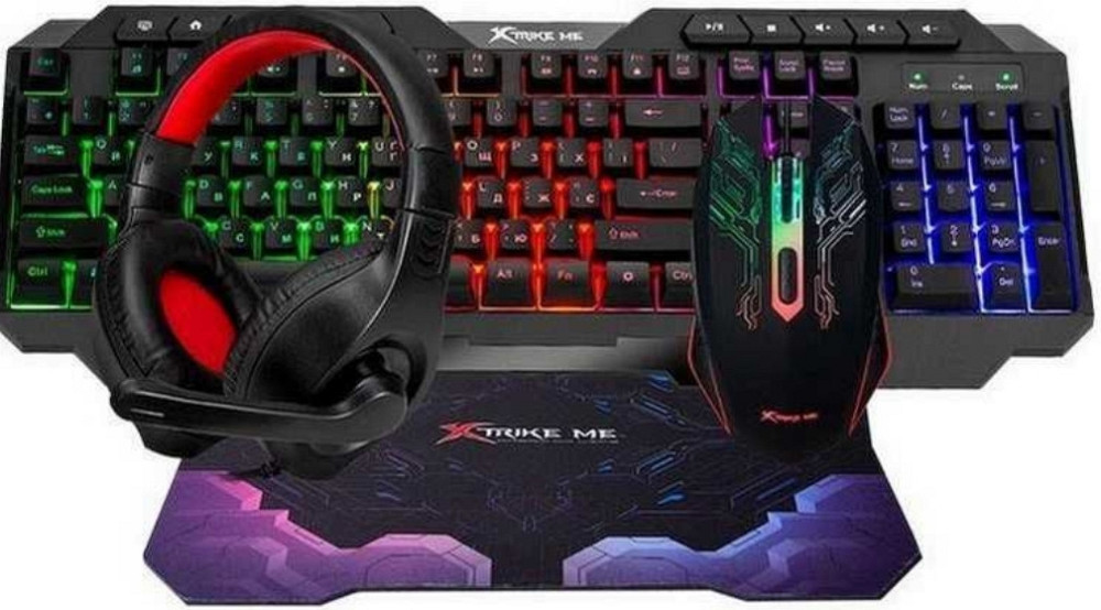 Игровой набор 4-в-1 XTRIKE ME CMX-415 UA | Клавиатура с UA раскладкой. Харьков - изображение 6