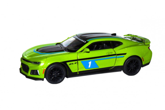 Детская модель машинки Chevrolet Camaro ZL1 2017 Kinsmart KT5399FW инерционная, 1:38 Green Винница