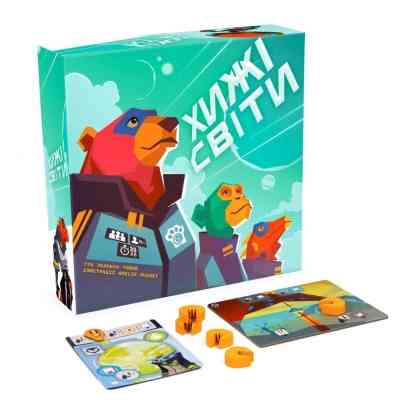 Настільна гра WoodCat Хижі Світи (Wild Space) (укр.) (ВР_ХС) Вінниця