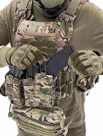 Плитоноска KR з підсумками Cordura 1000D (без плит) Мультикам Вінниця