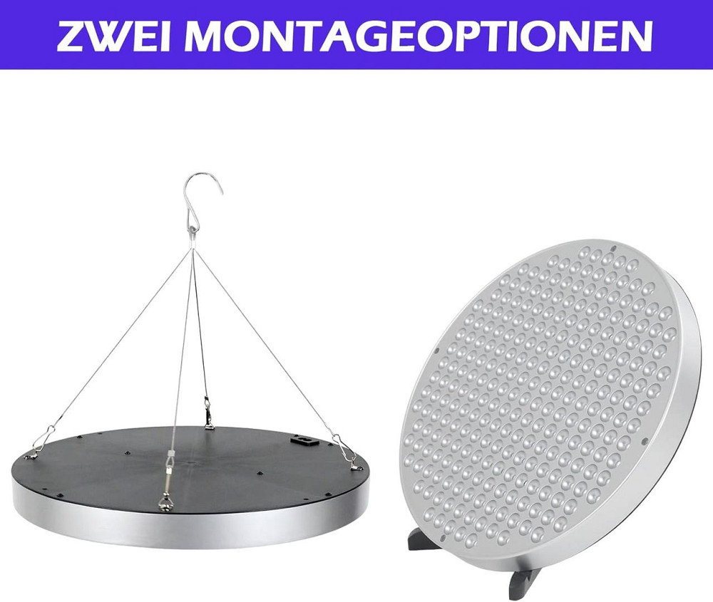 Лампа для загара 250LED 460nm круглая серебристая портативная для лица и тела складная подставка крючки Киев - изображение 3