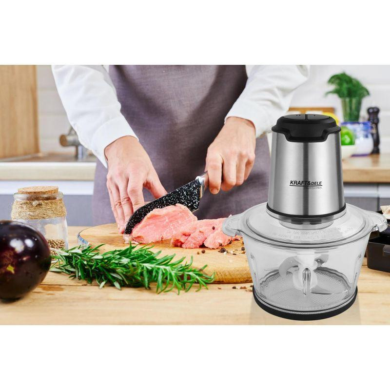 Кухонный  измельчитель мяса, овощей, фруктов  Kraft&Dele  KD4121 Черкассы - изображение 20