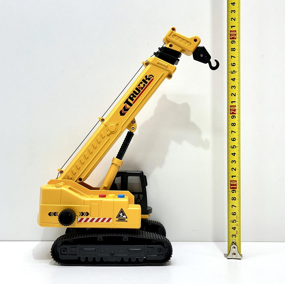 Кран спецтехніка звук світло рухомі деталі 32см Жовто-чорний (584-1-2) Чернігів - фото 7