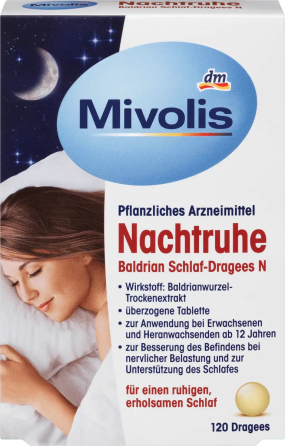 Біологічно активна добавка Mivolis NachtruheBaldrian-Dragees, 120 шт. Київ