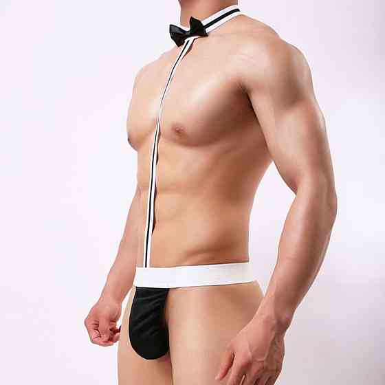 Мужские трусы с бабочкой эротические универсальный черно-белый Киев