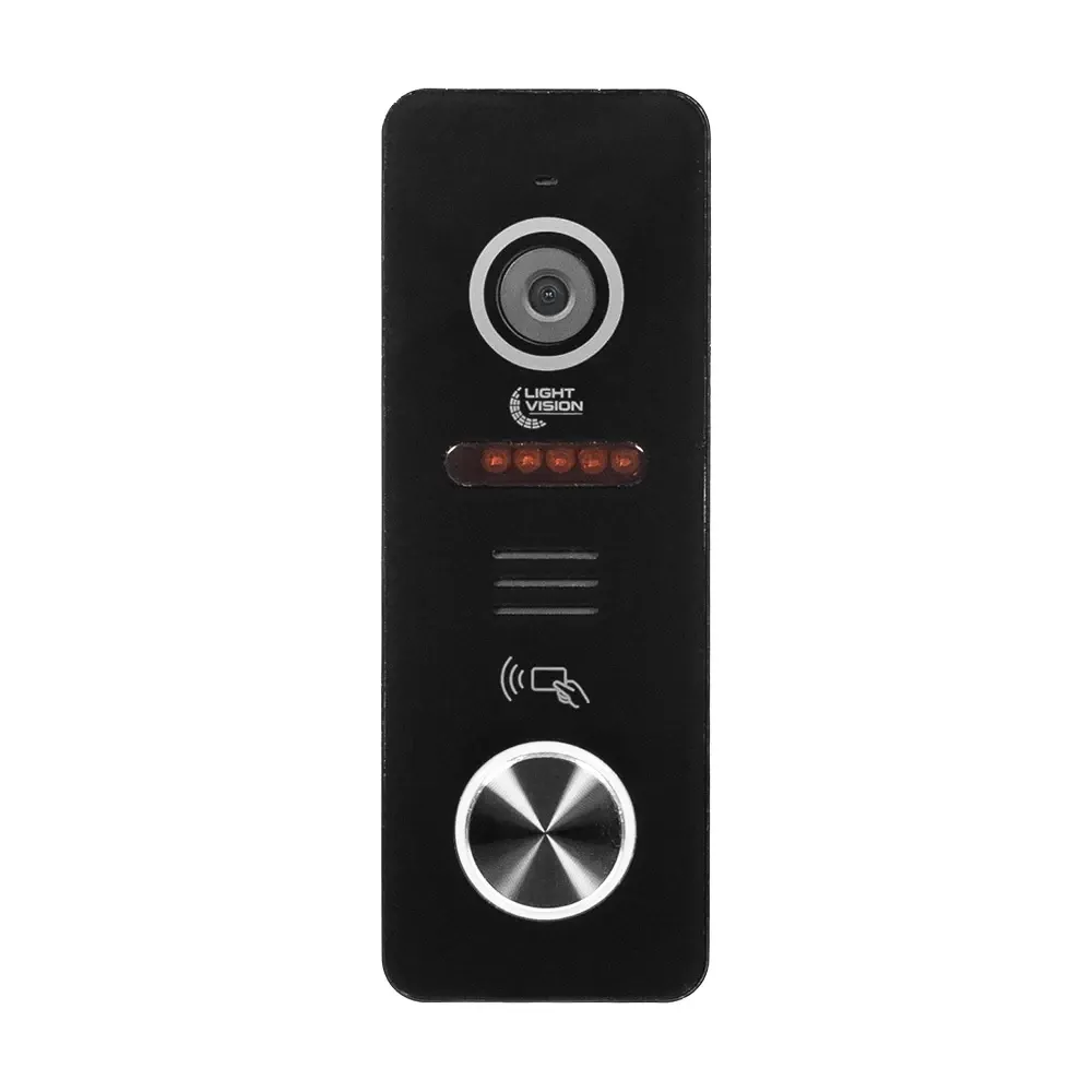 Відеопанель Light Vision RIO FHD(RF) Black зі зчитувачем Mifare (82-00218) Київ - фото 2