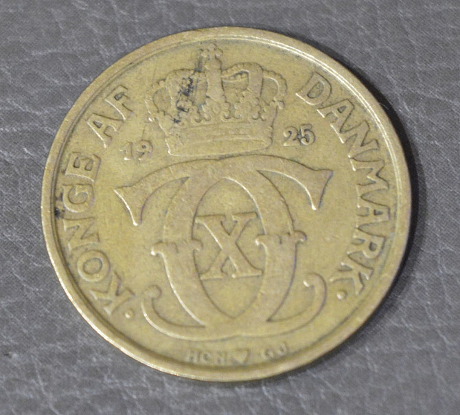 Дания 1 крона 1925 год (БВ) Полтава - изображение 1