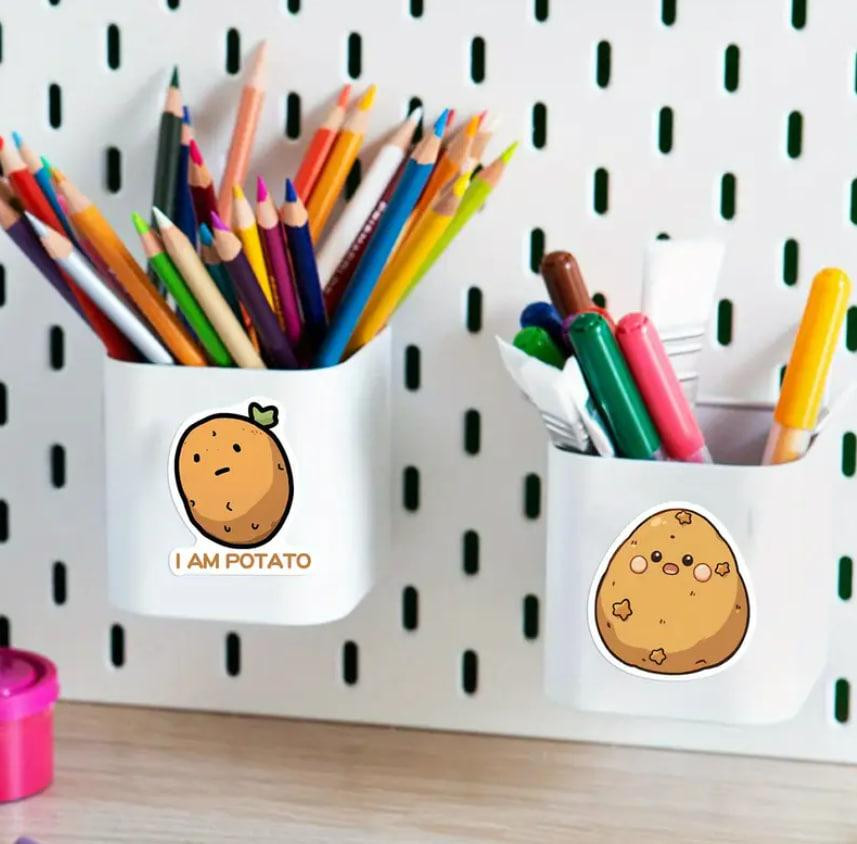 Наклейки "Картопля". Стікери "Potato". Водонепроникні мемні наклейки для пляшки води, комп'ютера, 50 Київ - фото 4