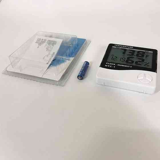 Погодная станция для дома HTC-1, Настольная метеостанция, Термометр ZD-499 гигрометр бытовой Киев