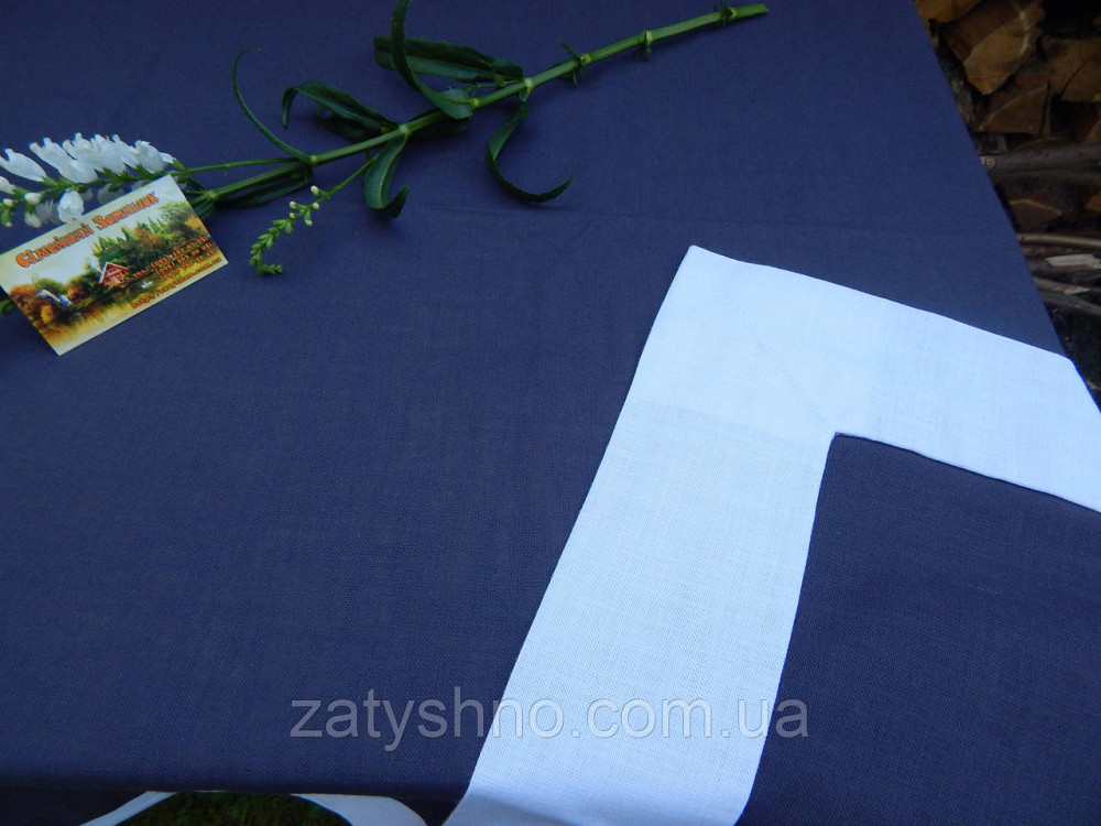 Скатертина синя щільна на подарунок Київ - фото 1