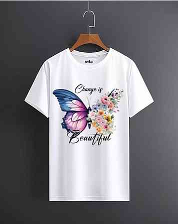 Футболка жіноча з принтом  42 Біла 2664083151 Дніпро