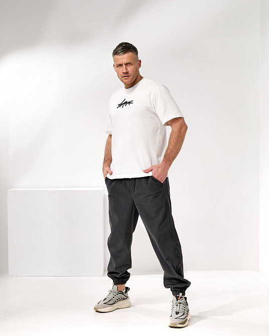 Мужские стильные повседневные вельветовые брюки Графит, 46 Одесса - изображение 2