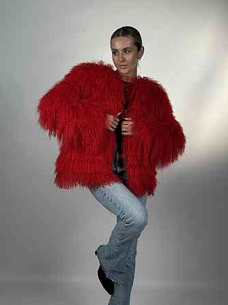 Шуба женская из ламы Красный 50/52 Харьков