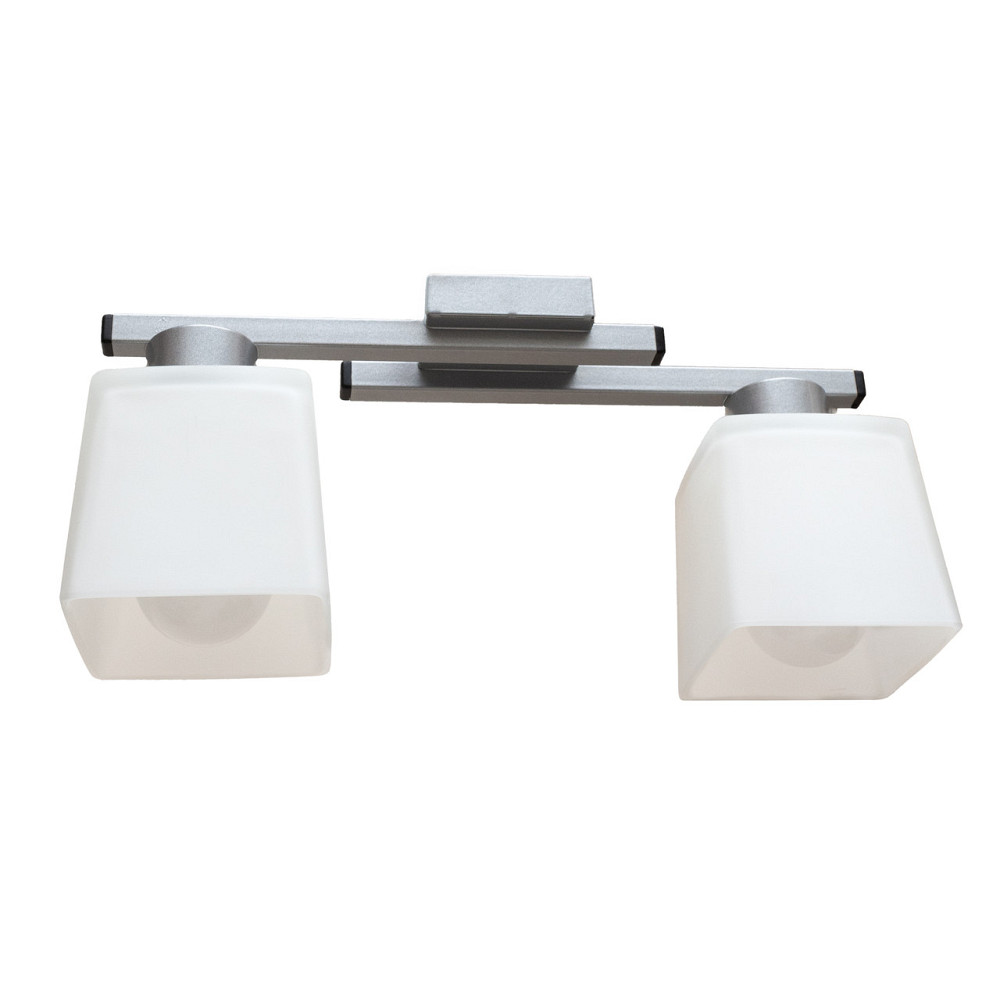 Люстра потолочная на два плафона MSK Electric Dublin под лампы Е27 серебро NL 16610-2 SL Одесса - изображение 3