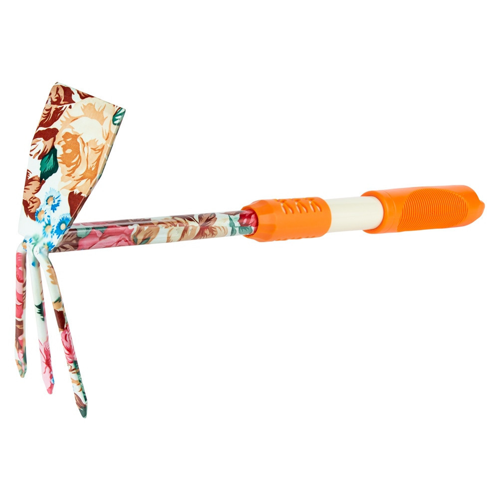 Мотыга комбинированная плоская + 3-х зубная (orange) (TPR) FLORA (5043054) Ровно - изображение 1