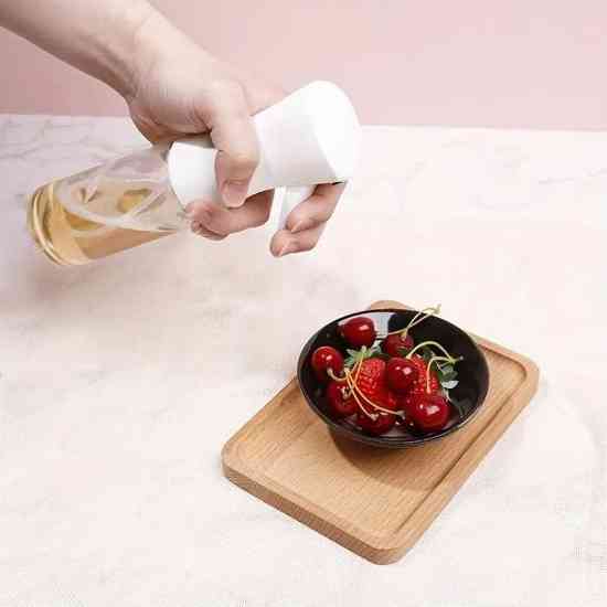 Пляшка для олії 300 мл з розпилювачем для оливкової олії, соєвого соусу, вина, оцту білий Вінниця