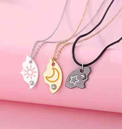 Набор подвесок для троих день ночь звезда раздельный кулон 3 шт Киев