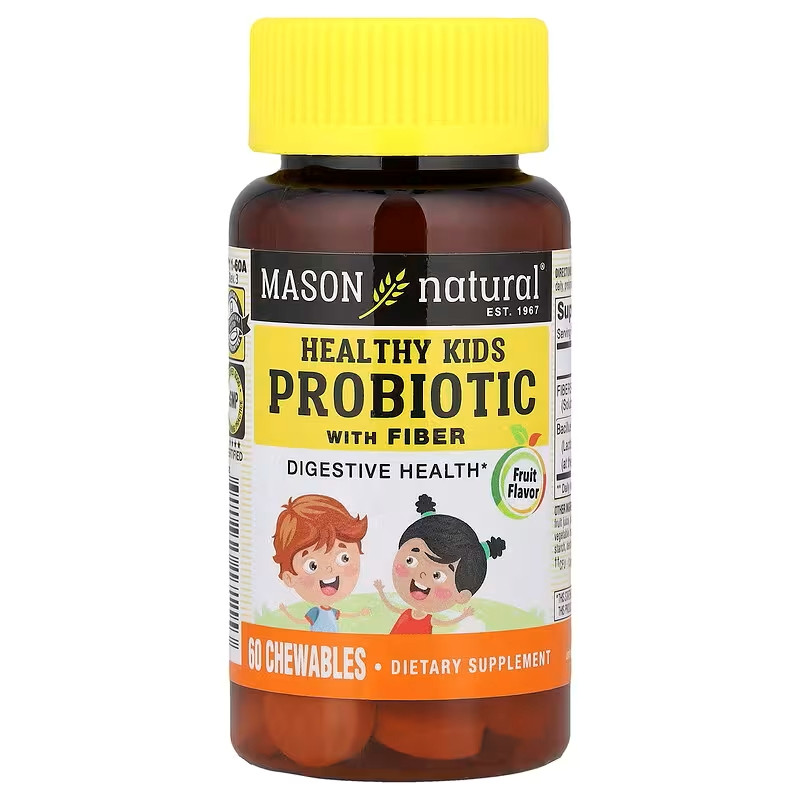 Healthy Kids Probiotic with Fiber, Fruit, 60 Chewables Луцк - изображение 1