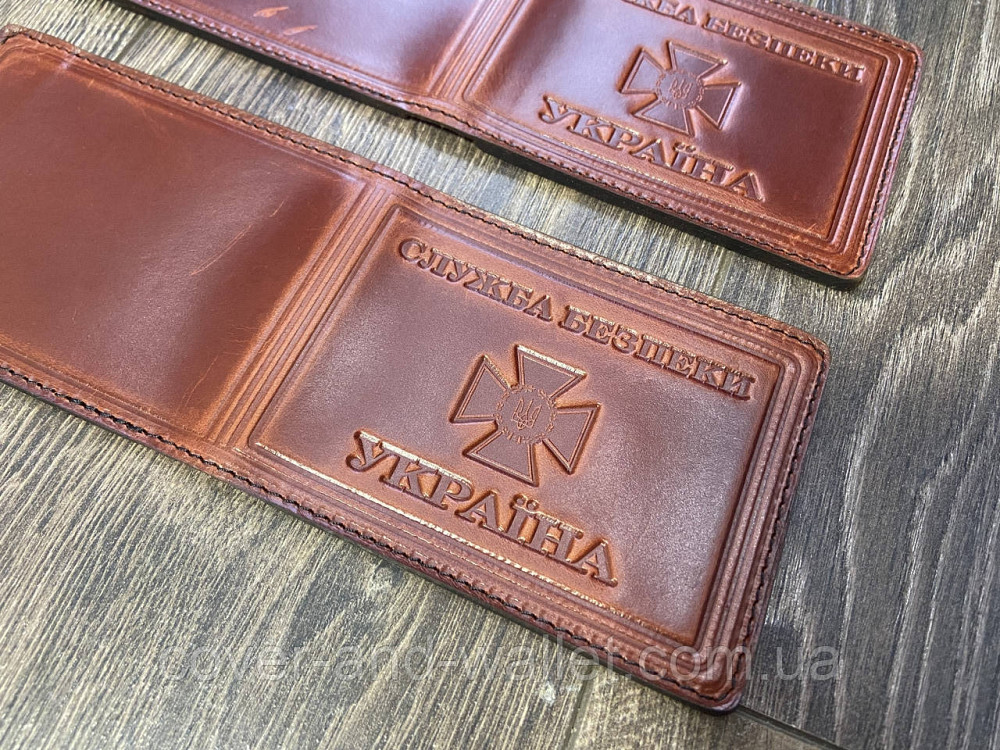 Обложка кожаная на удостоверение 